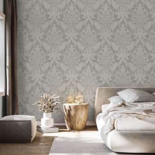 Home interior background, cozy white bedroom with bright furniture natural wooden tables, modern style, 3d render, 3d illustration